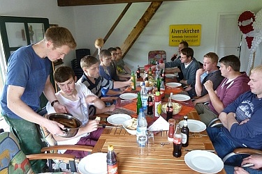 Studierende der Fachschule Wolbeck präsentieren ihre Betriebe